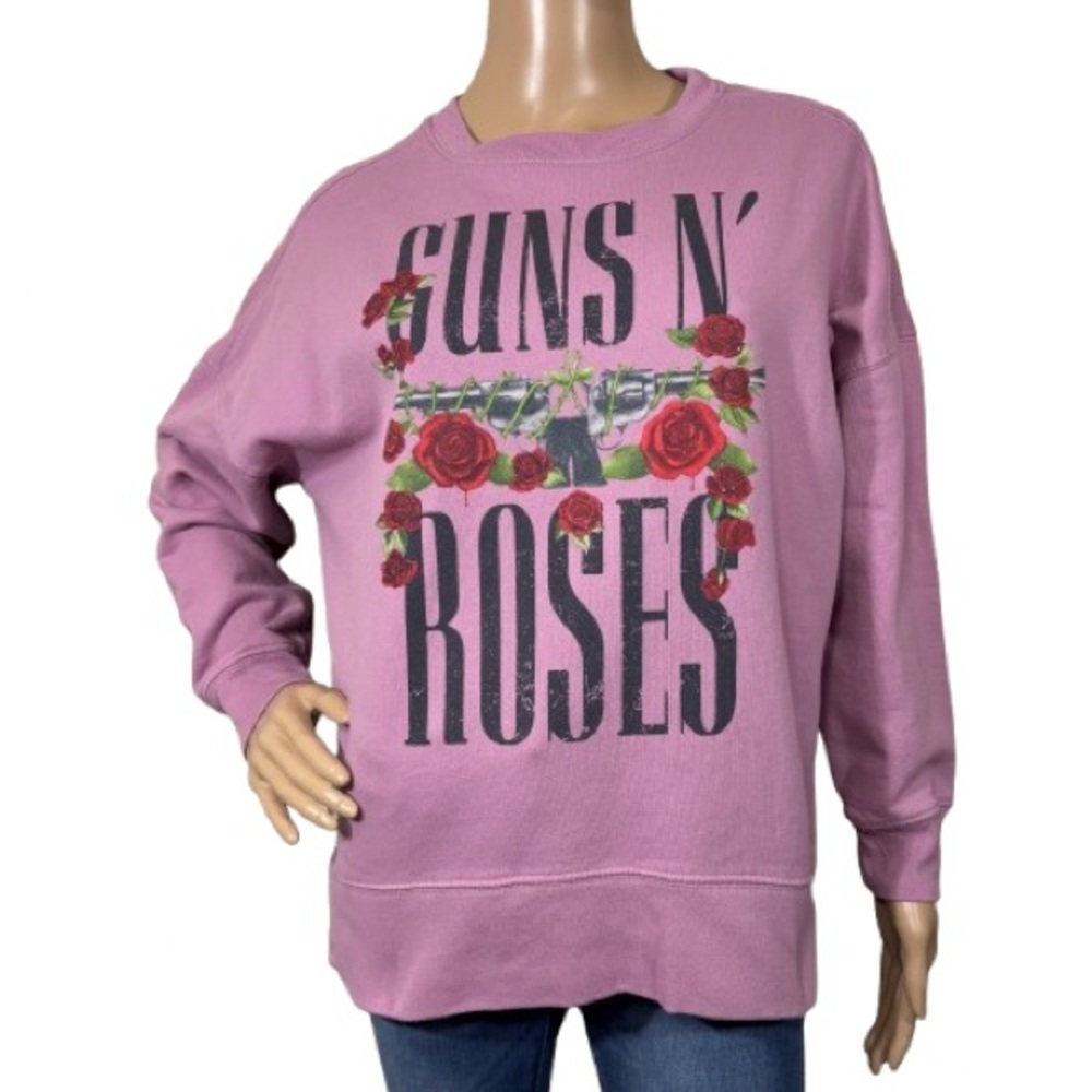 Guns N Roses Pink Graphic Sweatshirt Size XS